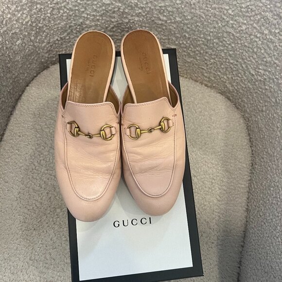 Gucci Princetown Mules - Light Pink - Picture 1 of 3